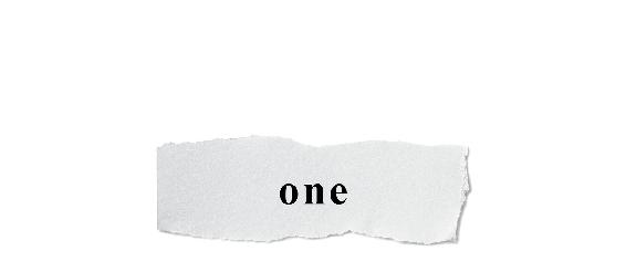 one