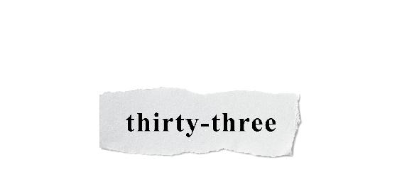 thirty-three