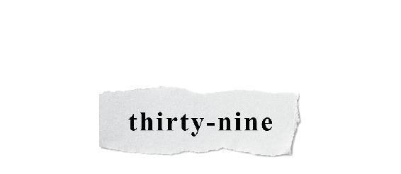 thirty-nine