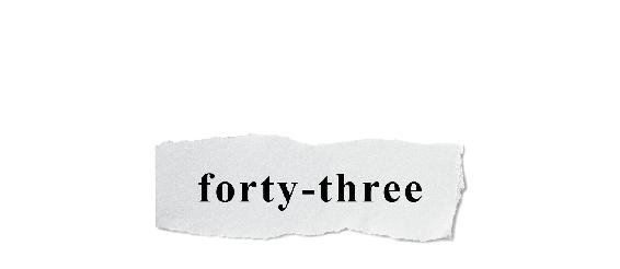 forty-three